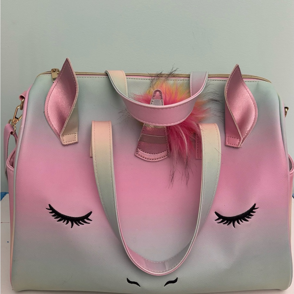 Pink Unicorn Duffle Bag